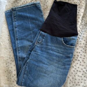 Hatch Over the Bump Crop Maternity Jeans sz 28
